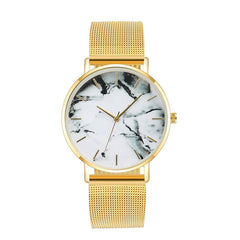 Fashion Rose Gold Mesh Band Watch