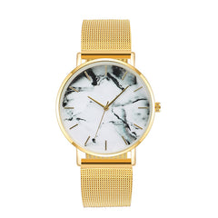 Fashion Rose Gold Mesh Band Watch