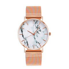 Fashion Rose Gold Mesh Band Watch